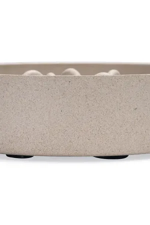Tijdelijk Beschikbaar Designed By Lotte Bamboo Anti Schrokbak Hond Pom Beige 21 cm